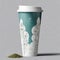 Minimalist Cardboard Coffee Cup from Cafe