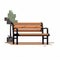 Minimalist Cartoon Bench Illustration - Pixel Perfect 2d Game Art