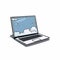 Minimalist Cartoon Laptop Illustration On White Background