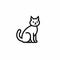 Minimalist Cat Icon In Geof Darrow Style