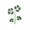 Minimalist Clover Floral Icon: Vector Art Illustration