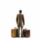 Minimalist Composition: John With Suitcase In Muted Tones