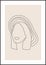 Minimalist contemporary portrait of woman beauty surreal face