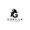 Minimalist design for gorillas. modern, simple