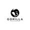 Minimalist design for gorillas. modern, simple