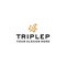 Minimalist design TRIPLEP 3X logo design