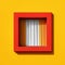 Minimalist detail of house facade with a window. Color contrast. AI generated