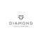 minimalist DIAMOND jewellery shiny logo design