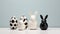 Minimalist Easter Design with Bunny Figurines