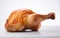 Minimalist Elegance: A Chicken Leg on a White Background. Generative By Ai