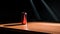 Minimalist Energy Drink On Wooden Table With Bold Shadows