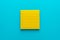 Minimalist flat lay photo of yellow plastic blocks with copy space