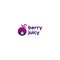 Minimalist flat simple Berry Juicy logo design