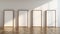 Minimalist Frames On Wooden Floors: A Contemporary Play Of Light And Shadow