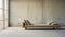 Minimalist Futon Couch In A Concrete Environment