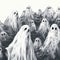 Minimalist Ghosts Flat Halloween Flair