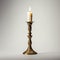 Minimalist Golden Candlestick With Classic Styling