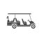 Minimalist golf cart illustration