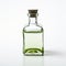 Minimalist Green Oil Bottle: Social Commentary With High-key Lighting