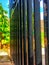 minimalist home fence black iron box