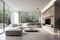 minimalist home interior, with clean lines and neutral tones, shows simplicity and sophistication