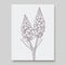 Minimalist Hyacinth Line Art On Gray Background