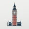 Minimalist Illustration Of Big Ben Clock Tower