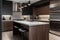 minimalist kitchen with sleek and modern appliances and streamlined workflow