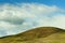 Minimalist landscape of rolling hillside