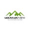 Minimalist Landscape View Mountain Peaks Logo Vector Design, Creative Logos Designs Concept for Template