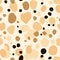 Minimalist Leopard Print Polkadot Pattern In Beige Duotone Colors