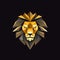 Minimalist Lion Logo Illustration