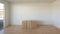 Minimalist Living Room Boxes On Wooden Floor: Bold Chromaticity And High-quality Realistic Photography