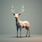 Minimalist Low Poly Deer: Realistic And Hyper-detailed Renderings