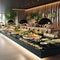 Minimalist Magic: Simplistic Elegance in a Reception Buffet