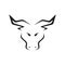 Minimalist modern shape face goat logo design vector graphic symbol icon sign illustration creative idea