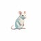 Minimalist Mouse Illustration: Cute And Free Download