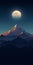 Minimalist Nanga Parbat Poster With Majestic Everest Design