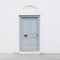 Minimalist Neoclassical Grey Door With Hidden Details