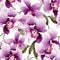 Minimalist orchid pattern