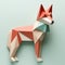 Minimalist Origami Fox: Playful And Curious Design