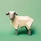 Minimalist Origami Sheep: Playful And Curious Design