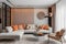 Minimalist Peach Interior Design - Elegant Simplicity