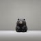 Minimalist Photography: Black Stuffed Bear In Eco-friendly Craftsmanship