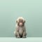 Minimalist Photography: A Cute Baboon In Bold Colorism