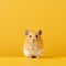 Minimalist Photography Of A Cute Hamster In Japanese Minimalism Style