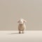 Minimalist Photography: Cute Sheep In Soft Earthy Tones