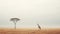 Minimalist Photography: A Serene Savanna Landscape Captured By Akos Major