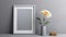 Minimalist Photorealistic Flower Frame In 8k Resolution