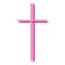 Minimalist pink cross icon